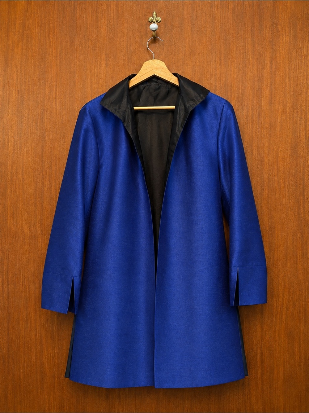 Men's Royal Blue Coat with Black Lining